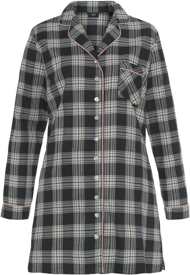 H.I.S Nachthemd van flanel met ruitdessin (1-delig) - Foto 5