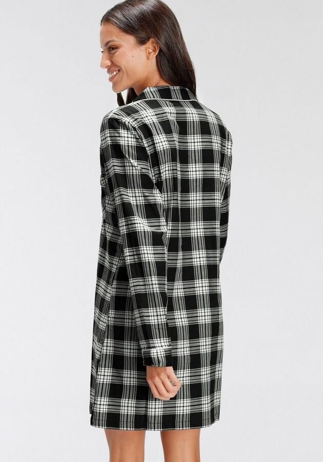 H.I.S Nachthemd van flanel met ruitdessin (1-delig) - Foto 3