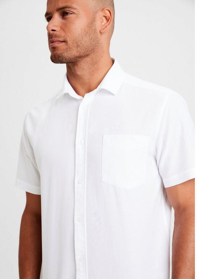 H.I.S Overhemd met korte mouwen met kent-kraag oxford-kwaliteit van 100% katoen - Foto 2