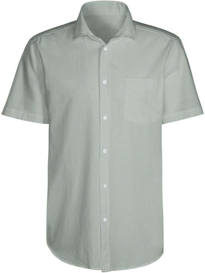 H.I.S Overhemd met korte mouwen met kent-kraag oxford-kwaliteit van 100% katoen