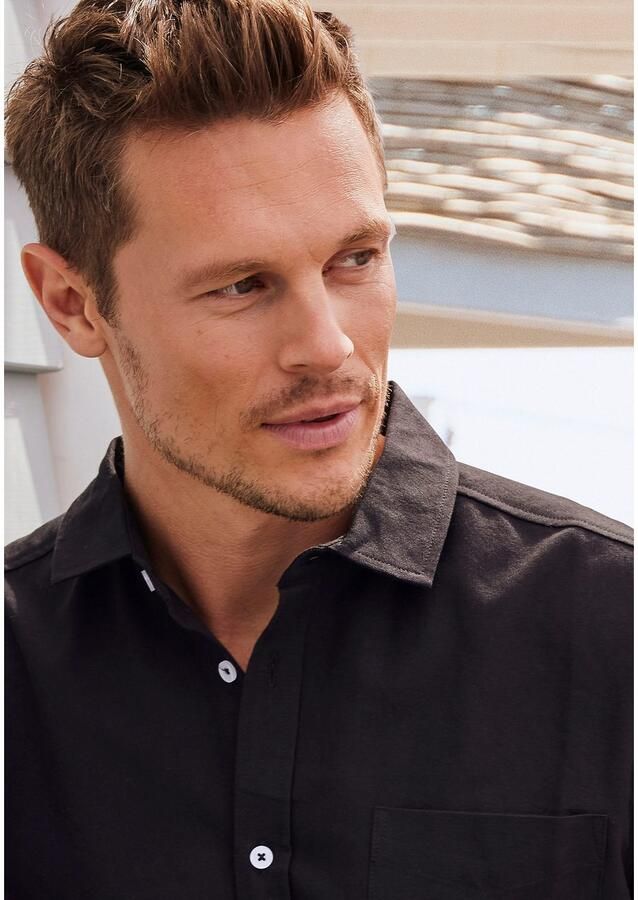 H.I.S Overhemd met korte mouwen met kent-kraag oxford-kwaliteit van 100% katoen - Foto 2