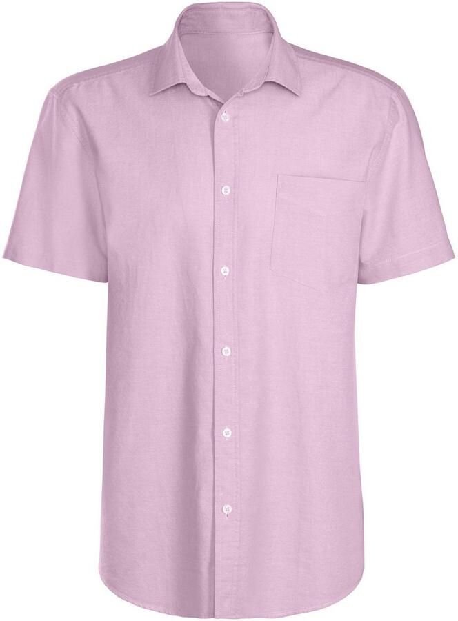 H.I.S Overhemd met korte mouwen met kent-kraag oxford-kwaliteit van 100% katoen