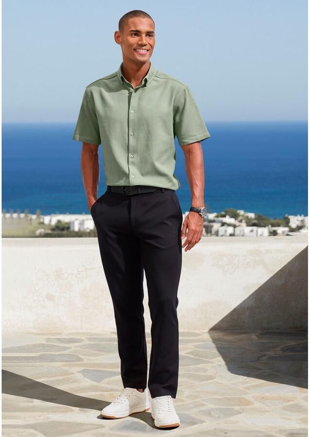 H.I.S Overhemd met korte mouwen Regular fit in hoogwaardige structuur-look - Foto 5