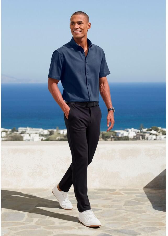 H.I.S Overhemd met korte mouwen Regular fit in hoogwaardige structuur-look - Foto 3