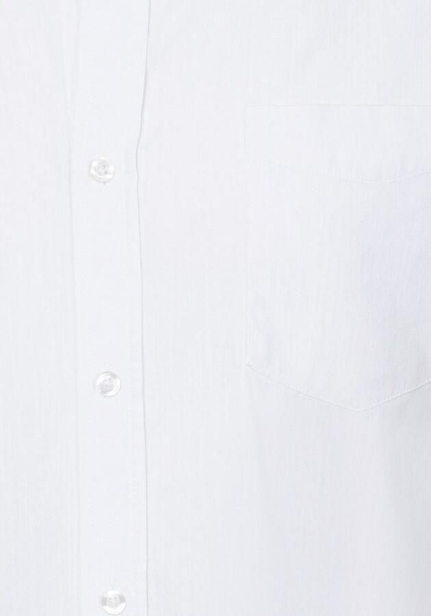 H.I.S Overhemd met korte mouwen Regular fit knoopsluiting met opstaande kraag Regular fit staande kraag shirt met borstzak 100% katoen - Foto 4