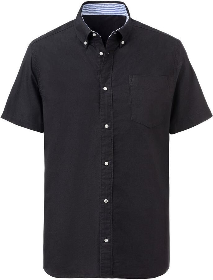 H.I.S Overhemd met korte mouwen Regular fit met button-down kraag 100% katoen
