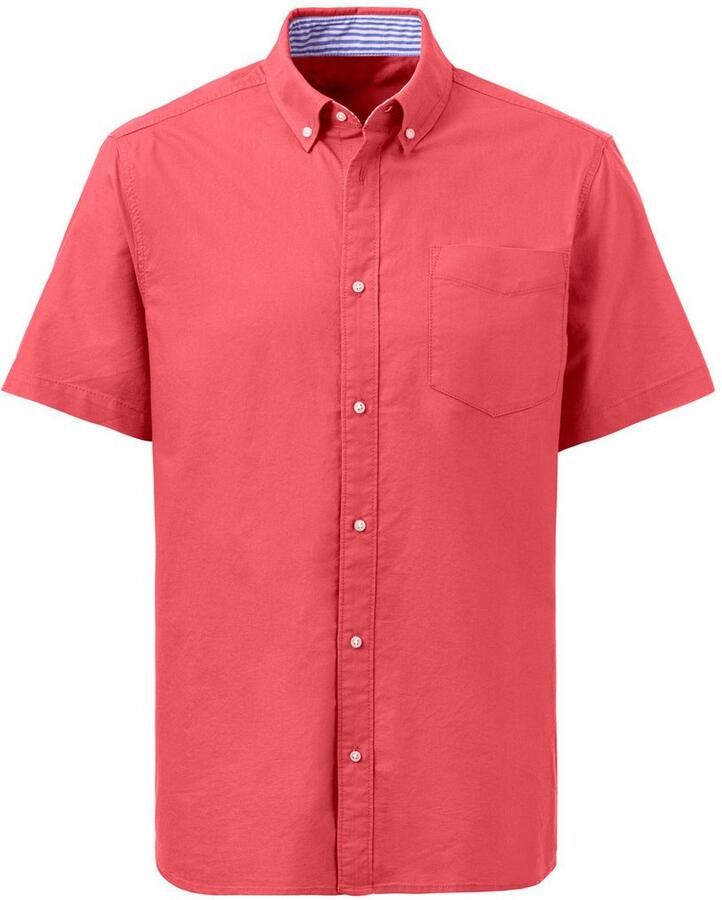 H.I.S Overhemd met korte mouwen Regular fit met button-down kraag 100% katoen