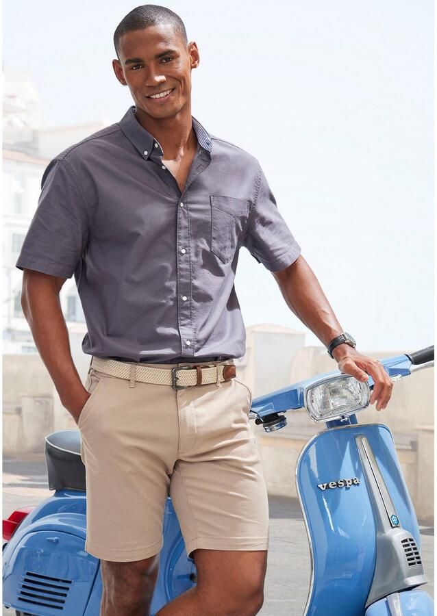 H.I.S Overhemd met korte mouwen Regular fit met button-down kraag 100% katoen - Foto 2