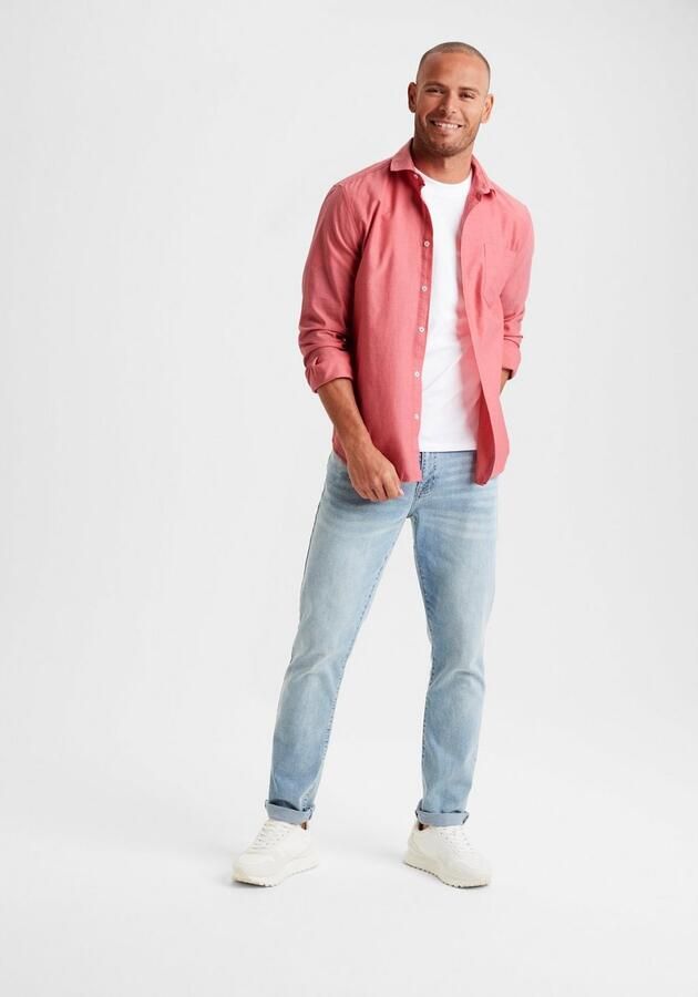 H.I.S Overhemd met lange mouwen met kent-kraag oxford-kwaliteit van 100% katoen - Foto 4