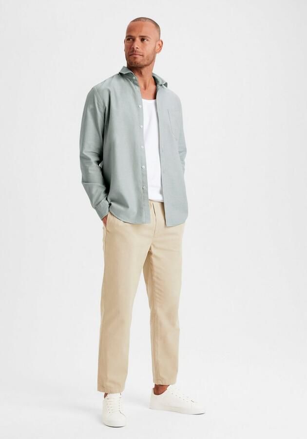 H.I.S Overhemd met lange mouwen met kent-kraag oxford-kwaliteit van 100% katoen - Foto 4