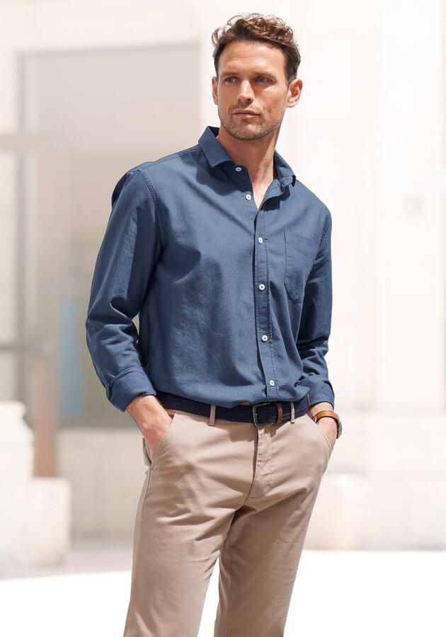 H.I.S Overhemd met lange mouwen met kent-kraag oxford-kwaliteit van 100% katoen - Foto 6