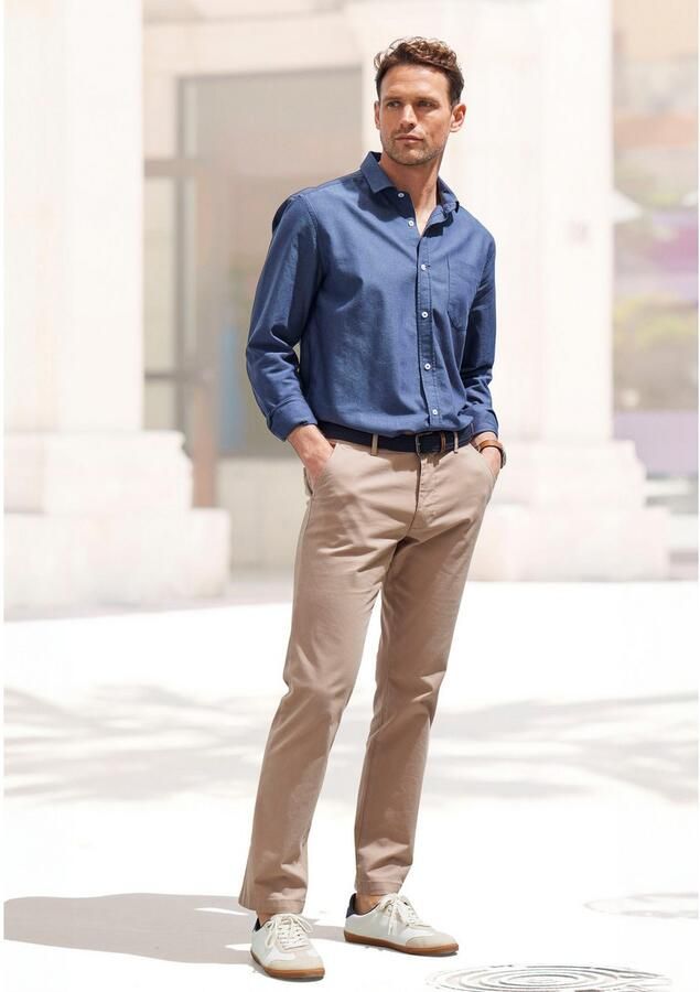 H.I.S Overhemd met lange mouwen met kent-kraag oxford-kwaliteit van 100% katoen - Foto 2