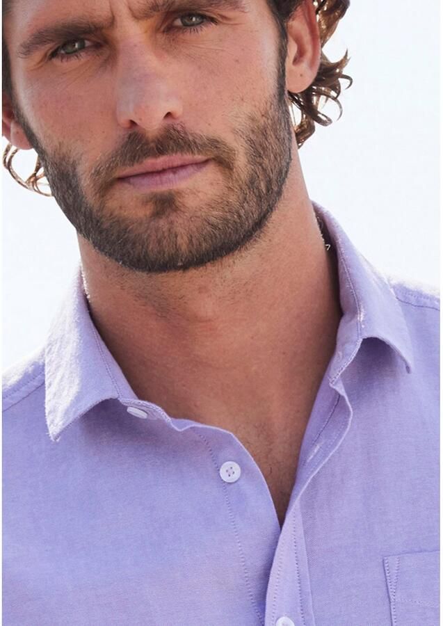 H.I.S Overhemd met lange mouwen met kent-kraag oxford-kwaliteit van 100% katoen - Foto 3