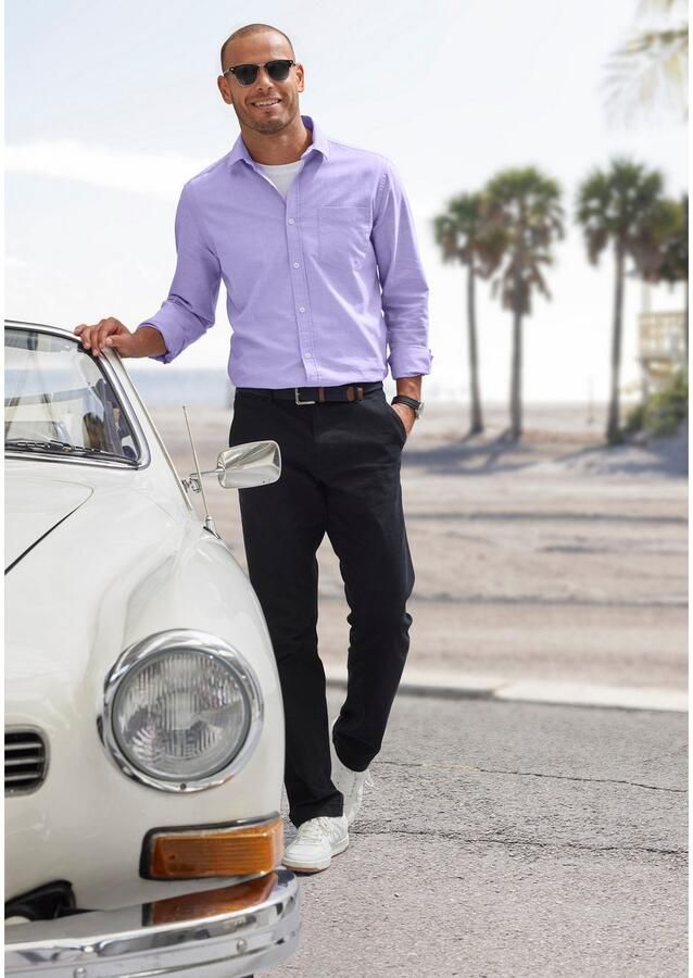 H.I.S Overhemd met lange mouwen met kent-kraag oxford-kwaliteit van 100% katoen - Foto 2