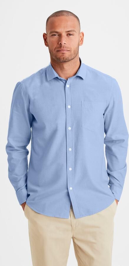 H.I.S Overhemd met lange mouwen met kent-kraag oxford-kwaliteit van 100% katoen - Foto 4