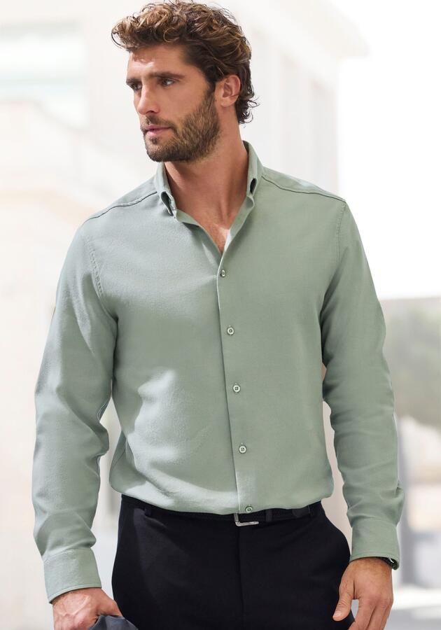 H.I.S Overhemd met lange mouwen Regular fit in hoogwaardige structuur-look - Foto 5