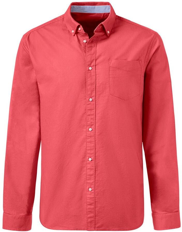 H.I.S Overhemd met lange mouwen Regular fit met button-down kraag 100% katoen