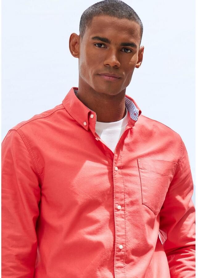 H.I.S Overhemd met lange mouwen Regular fit met button-down kraag 100% katoen - Foto 2