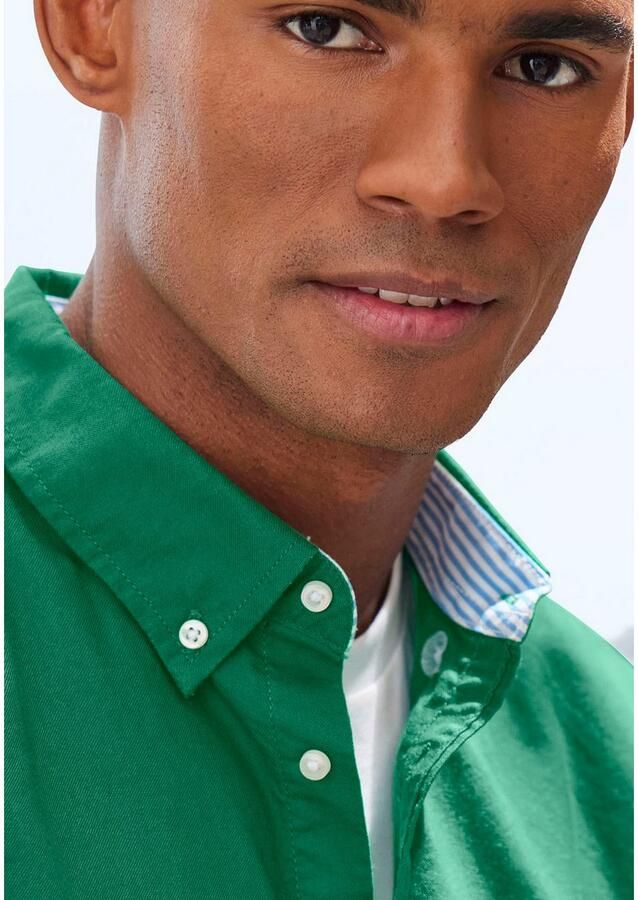 H.I.S Overhemd met lange mouwen Regular fit met button-down kraag 100% katoen - Foto 3