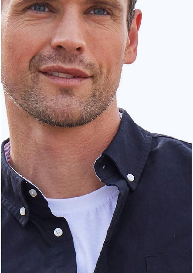 H.I.S Overhemd met lange mouwen Regular fit met button-down kraag 100% katoen - Foto 3