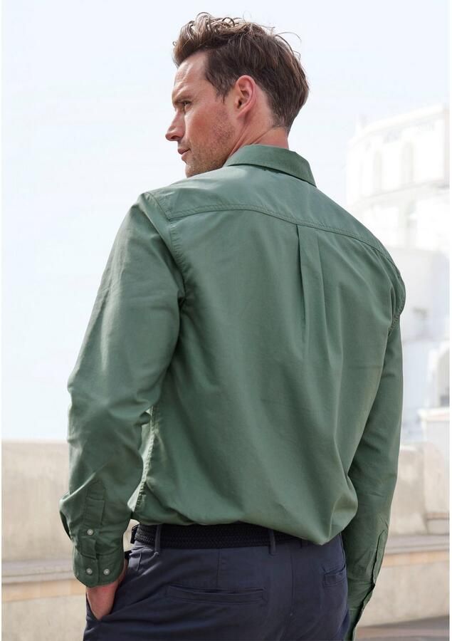 H.I.S Overhemd met lange mouwen Regular fit met button-down kraag 100% katoen - Foto 4