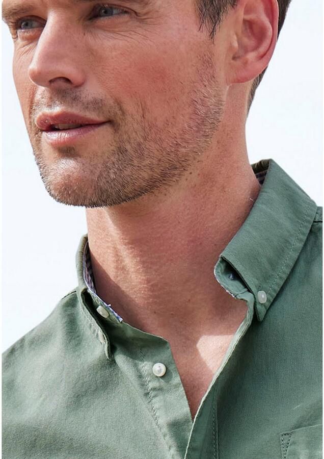 H.I.S Overhemd met lange mouwen Regular fit met button-down kraag 100% katoen - Foto 3