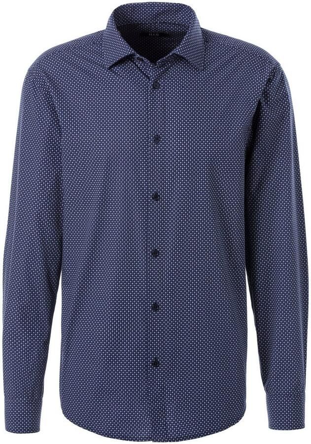 H.I.S Overhemd met lange mouwen Regular fit met haifiskraag en all-over print van zuiver katoen - Foto 4