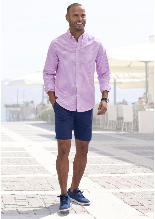 H.I.S Overhemd met lange mouwen Regular fit Oxford overhemd langarm met button-down-kraag van 100% katoen - Foto 2