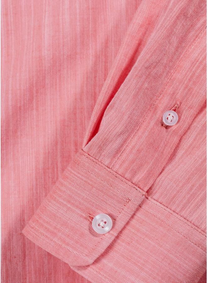 H.I.S Overhemd met lange mouwen Regular fit staande kraag shirt met borstzak 100% katoen - Foto 2