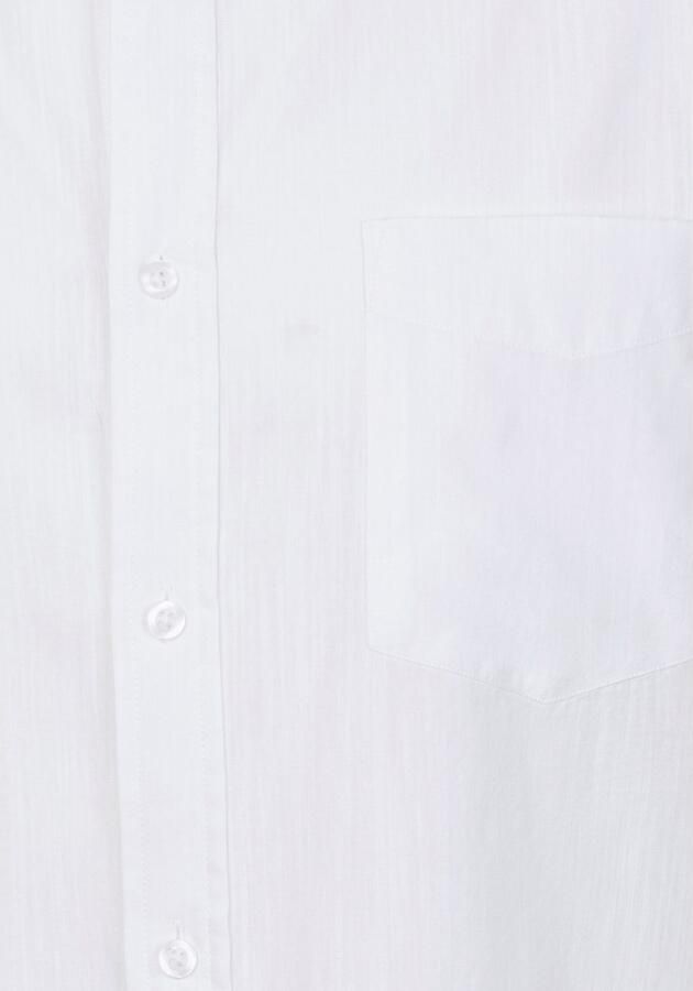 H.I.S Overhemd met lange mouwen Regular fit staande kraag shirt met borstzak 100% katoen - Foto 3