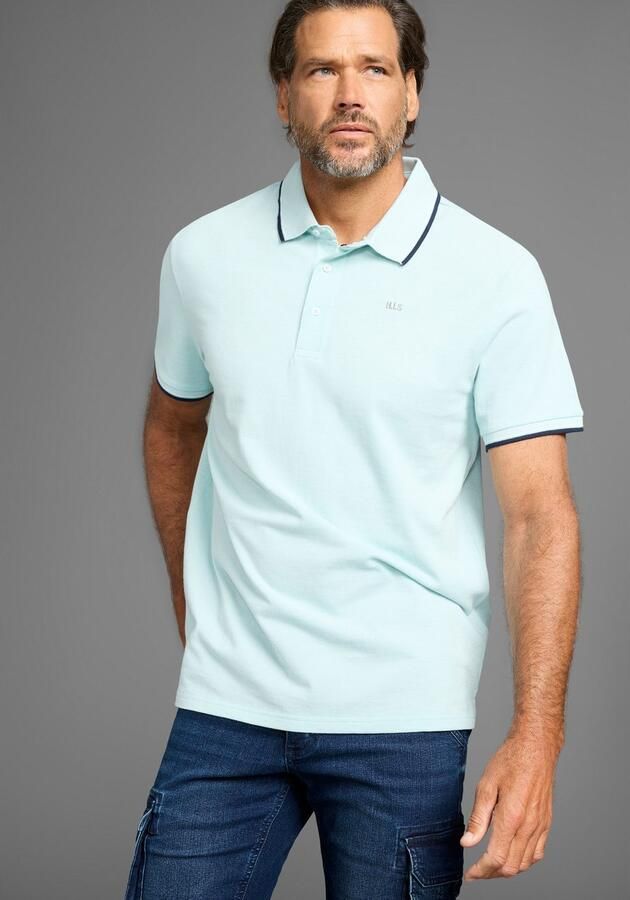 H.I.S Poloshirt met sportieve contraststrepen en logo-borduursel - Foto 2