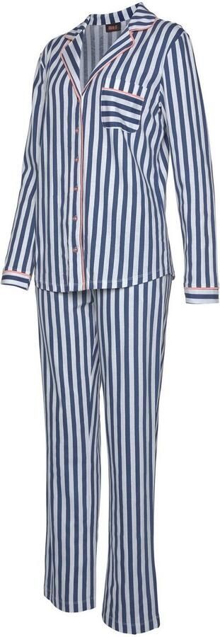 H.I.S Pyjama in een klassiek model met streepdessin (2-delig 1 stuk) - Foto 4