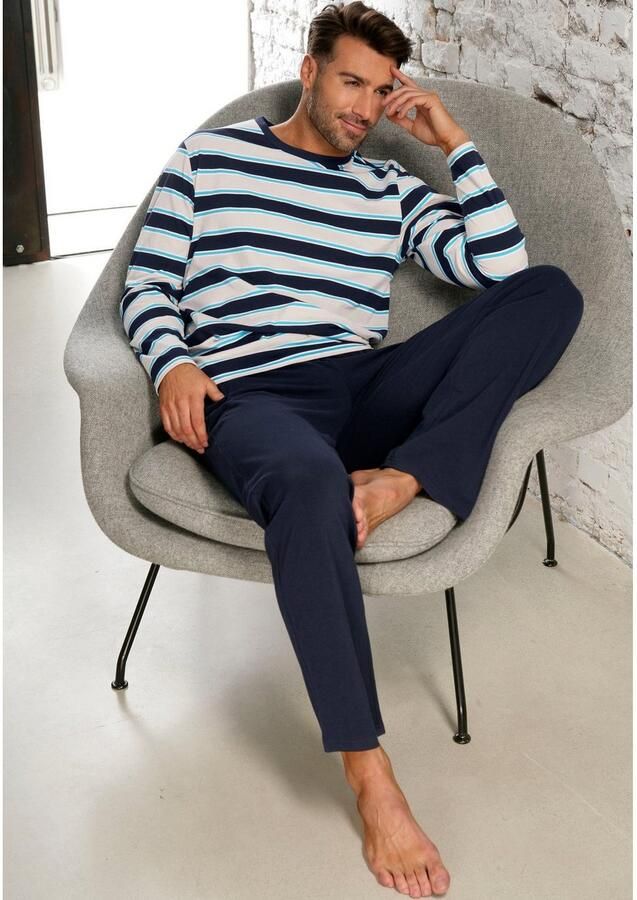 H.I.S Pyjama in mooie streeplook (2-delig 1 stuk) - Foto 4