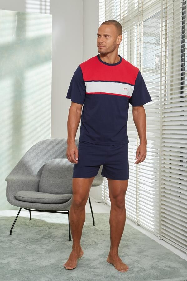 H.I.S Pyjama met brede streep (2-delig 1 stuk) - Foto 3