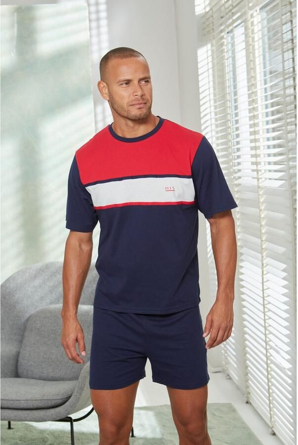 H.I.S Pyjama met brede streep (2-delig 1 stuk) - Foto 2