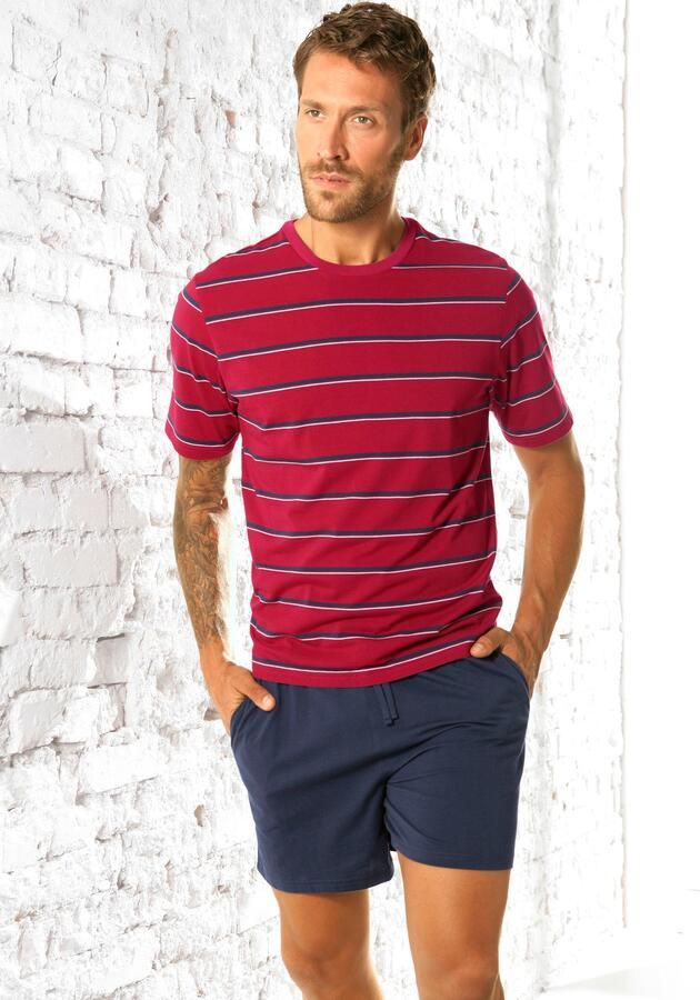 H.I.S Pyjama met garenverfde strepen (2-delig 1 stuk) - Foto 6