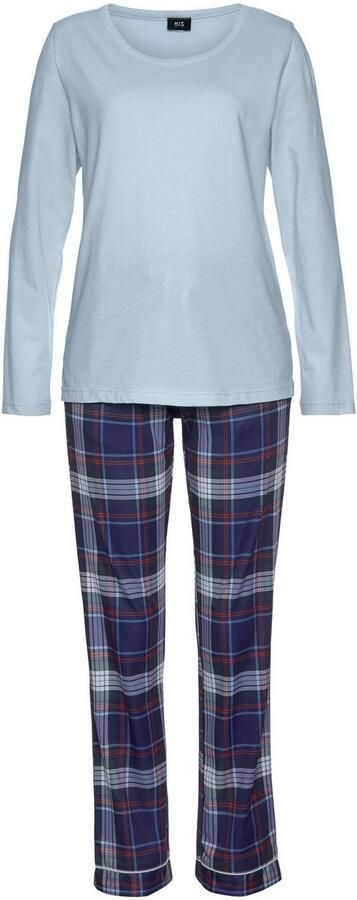 H.I.S Pyjama met geruite pyjamabroek (2-delig 1 stuk) - Foto 4