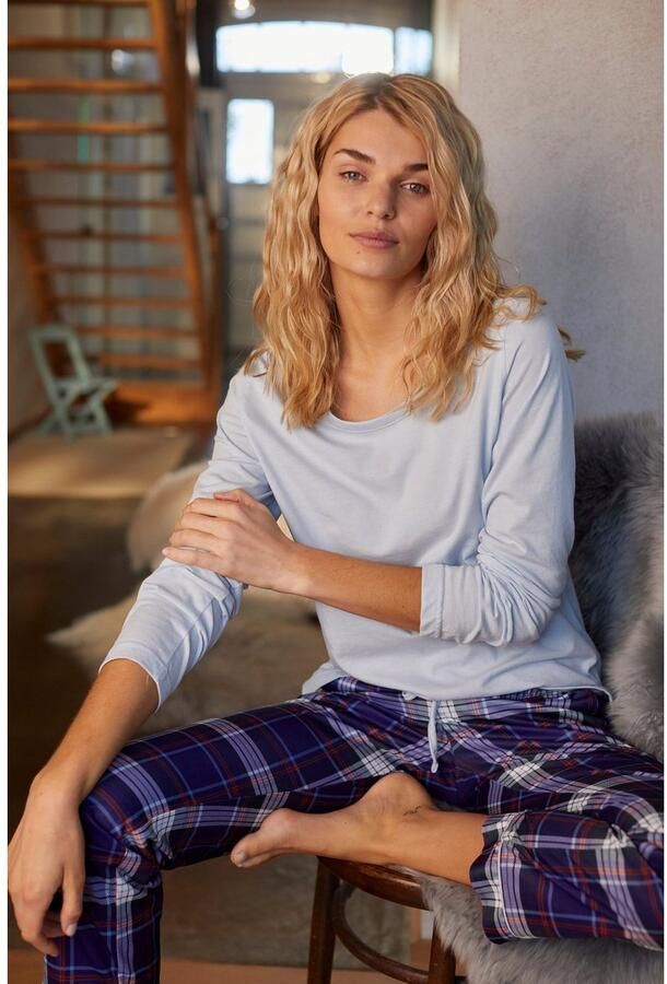 H.I.S Pyjama met geruite pyjamabroek (2-delig 1 stuk) - Foto 3