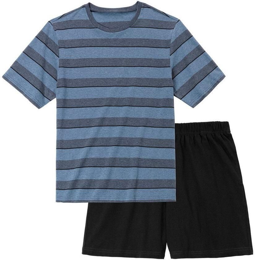 H.I.S Pyjama met ingewikkeld gestreept bovenstuk (2-delig 1 stuk) - Foto 4