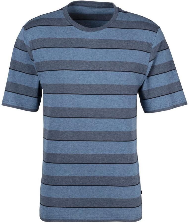 H.I.S Pyjama met ingewikkeld gestreept bovenstuk (2-delig 1 stuk)