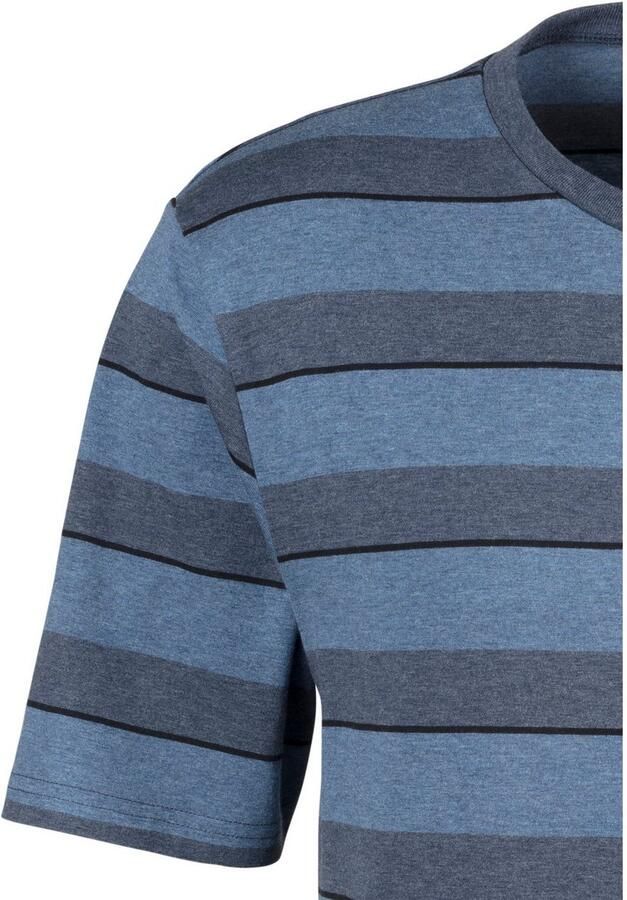 H.I.S Pyjama met ingewikkeld gestreept bovenstuk (2-delig 1 stuk) - Foto 2