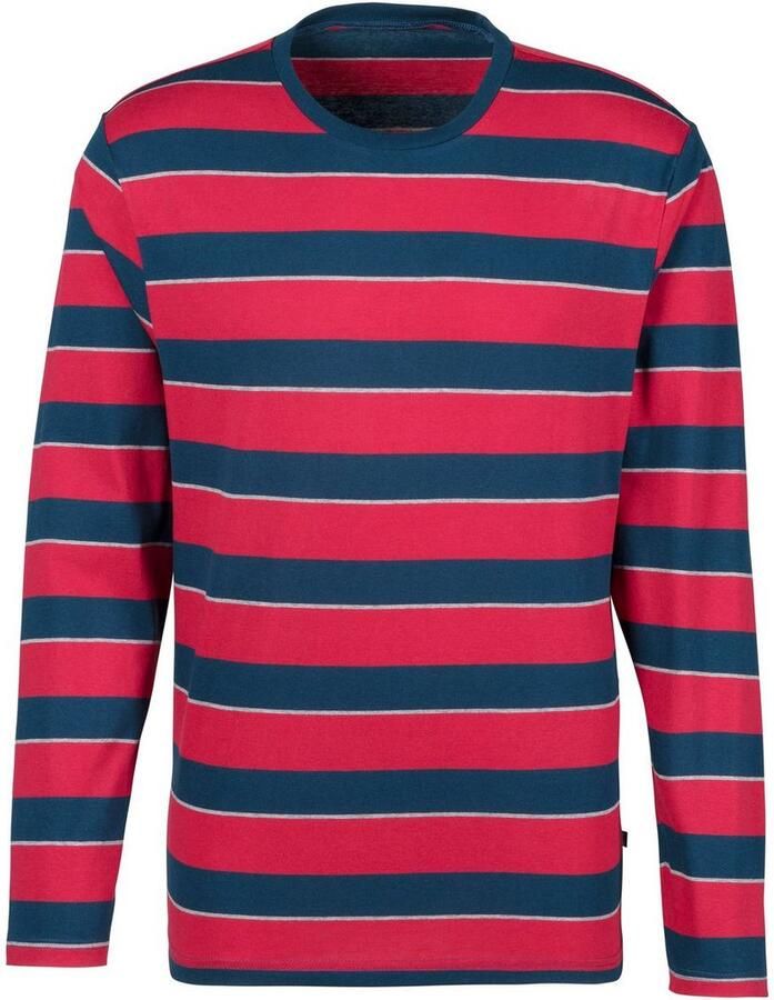 H.I.S Pyjama met ingewikkeld gestreept bovenstuk (2-delig 1 stuk)