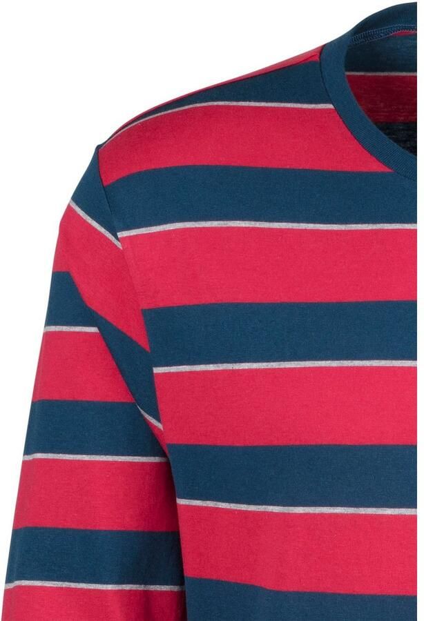 H.I.S Pyjama met ingewikkeld gestreept bovenstuk (2-delig 1 stuk) - Foto 3