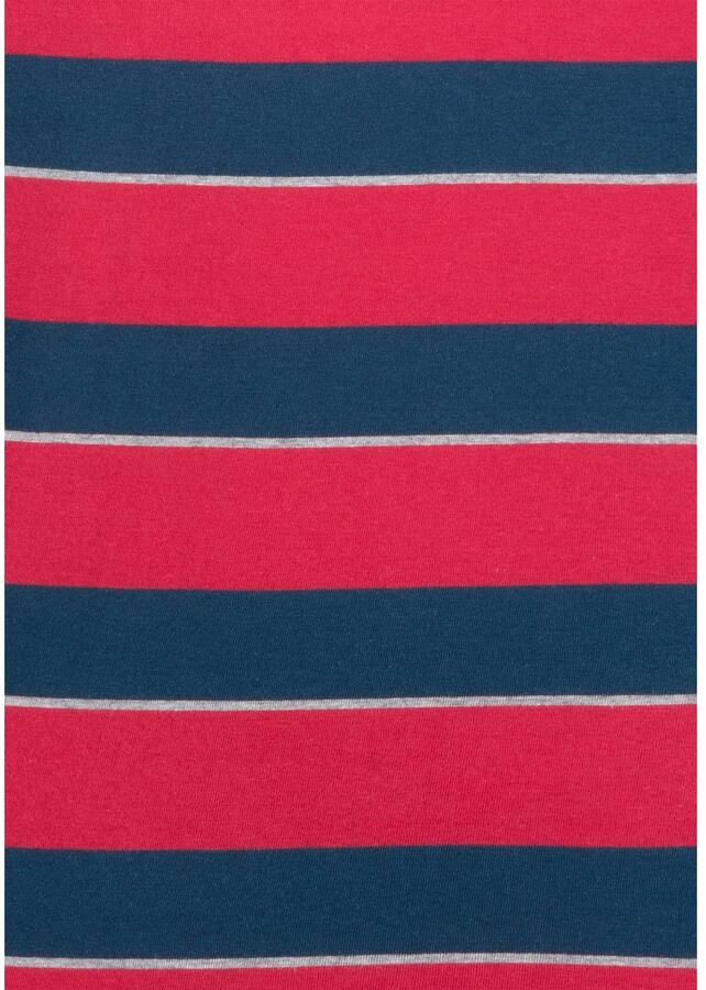 H.I.S Pyjama met ingewikkeld gestreept bovenstuk (2-delig 1 stuk) - Foto 2