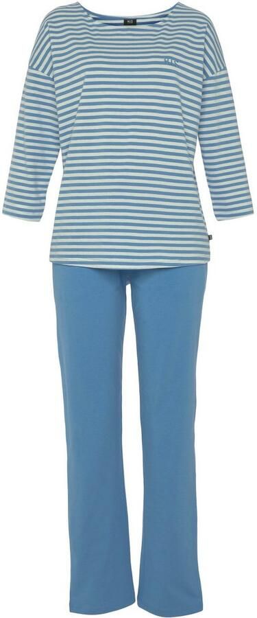 H.I.S Pyjama met logoborduursel op borsthoogte (2-delig) - Foto 6