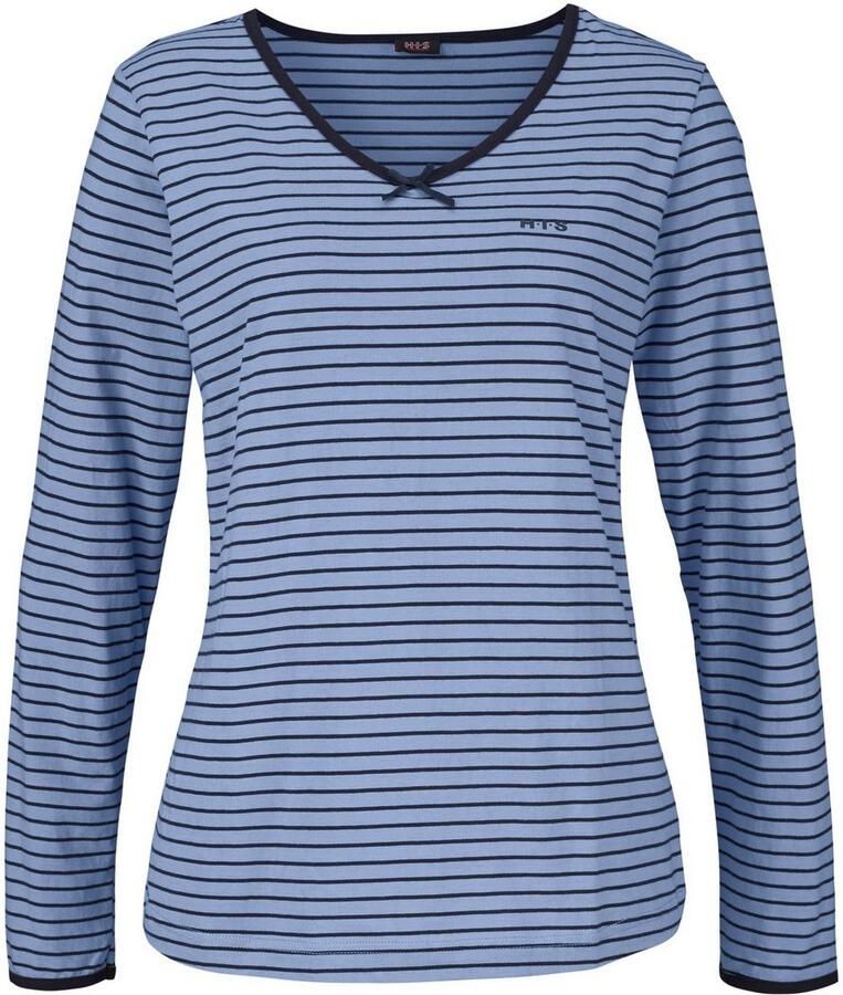 H.I.S Pyjama met strepen van voorgeverfd garen (2-delig 1 stuk) - Foto 2