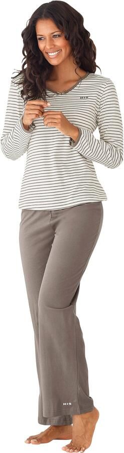 H.I.S Pyjama met strepen van voorgeverfd garen (2-delig 1 stuk) - Foto 11