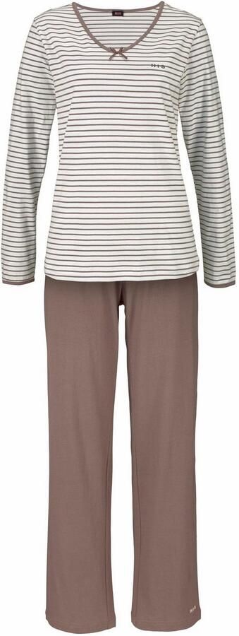 H.I.S Pyjama met strepen van voorgeverfd garen (2-delig 1 stuk) - Foto 8