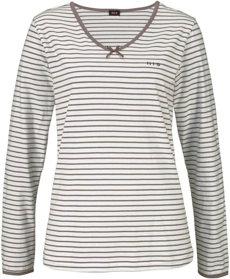 H.I.S Pyjama met strepen van voorgeverfd garen (2-delig 1 stuk)