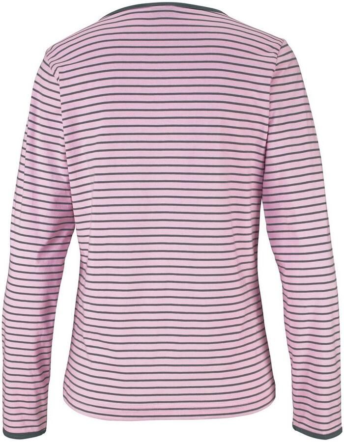 H.I.S Pyjama met strepen van voorgeverfd garen (2-delig 1 stuk) - Foto 3